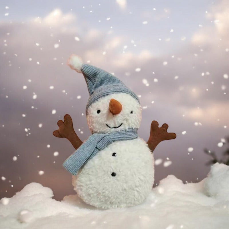 Christmas Blue Scarf Snowman