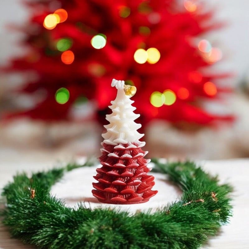 Christmas Scented Candle - Small Leaf Christmas tree