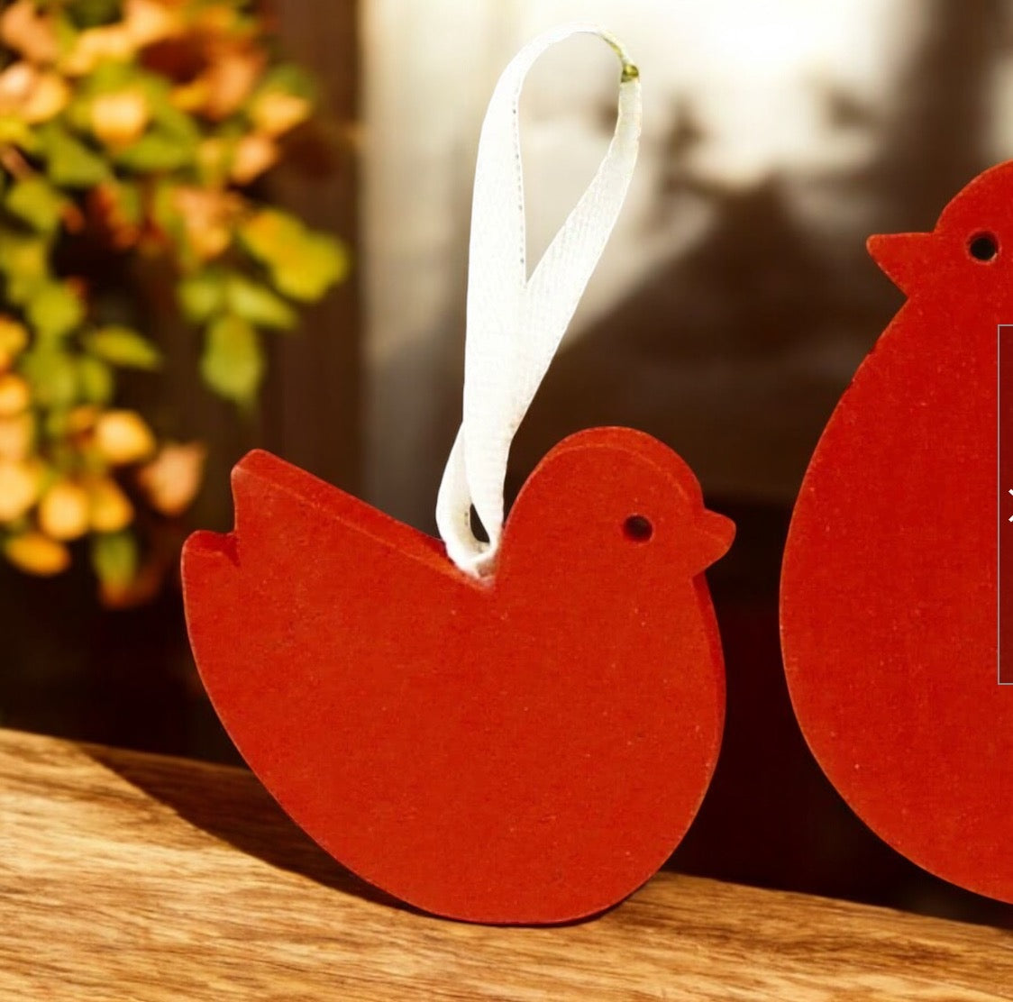 Christmas wooden ornaments 