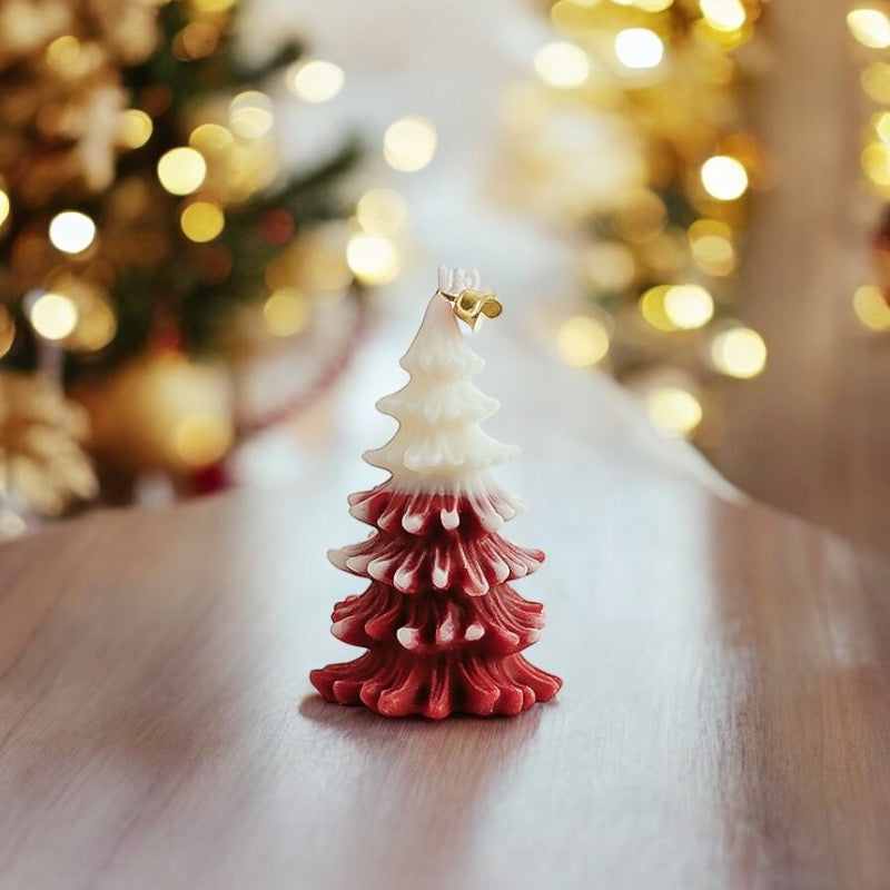 Christmas Scented Candle - Small Curled Leaf Christmas Tree