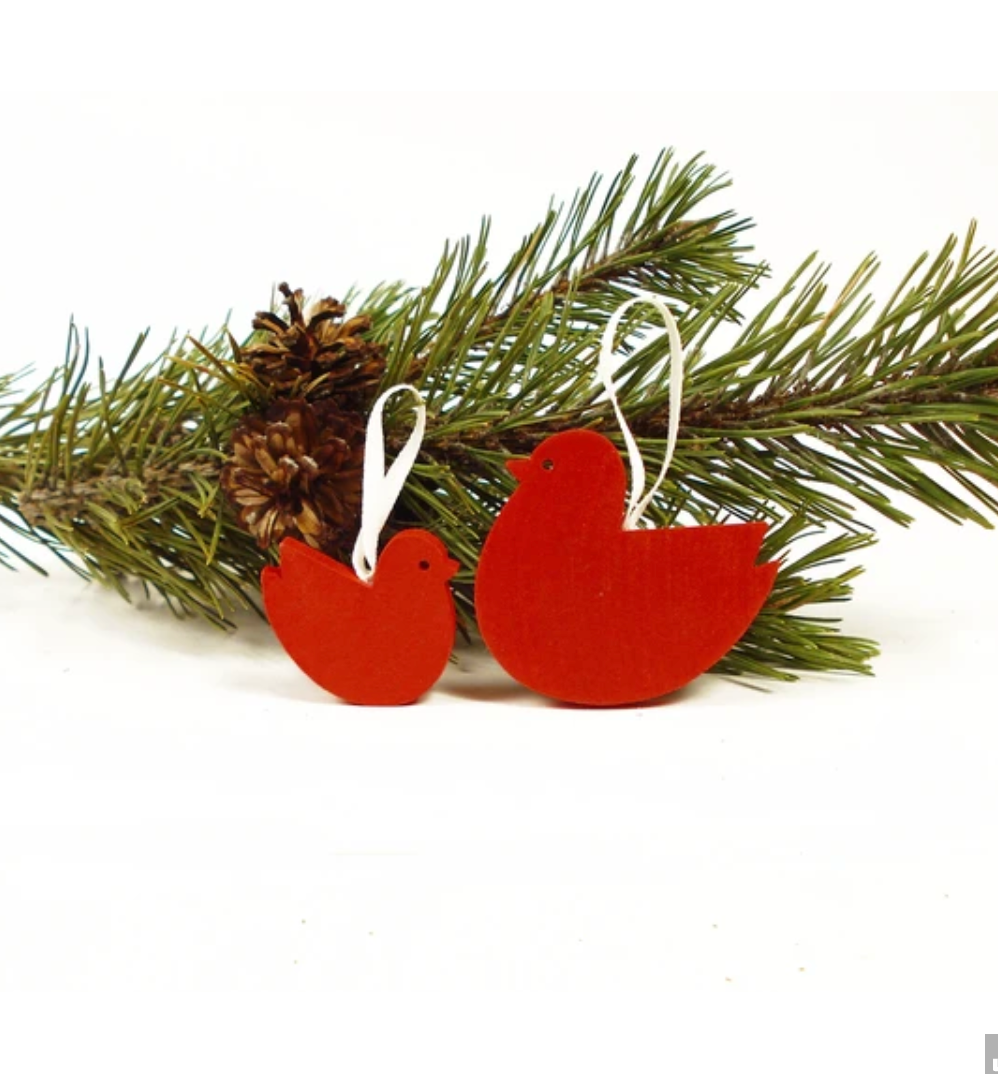 Christmas wooden ornaments 